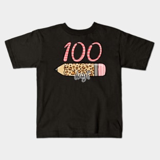 100 Days of School Girl Kids T-Shirt